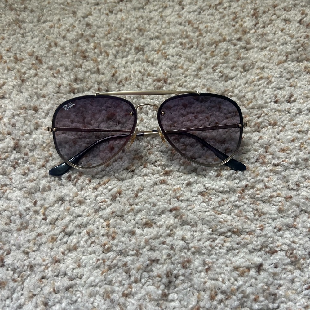 Ray-Ban Purple Blaze Aviator Sunglasses